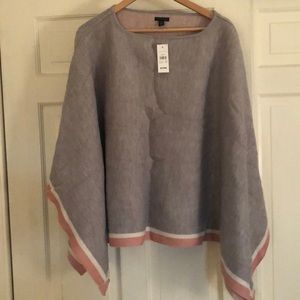Ann Taylor poncho shawl NWT
